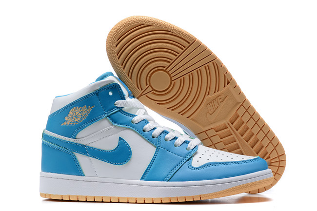 Men's Running Weapon Air Jordan 1 Teal/White Shoes 0438 Men's Running Weapon Air Jordan 1 Teal/White Shoes 0438
